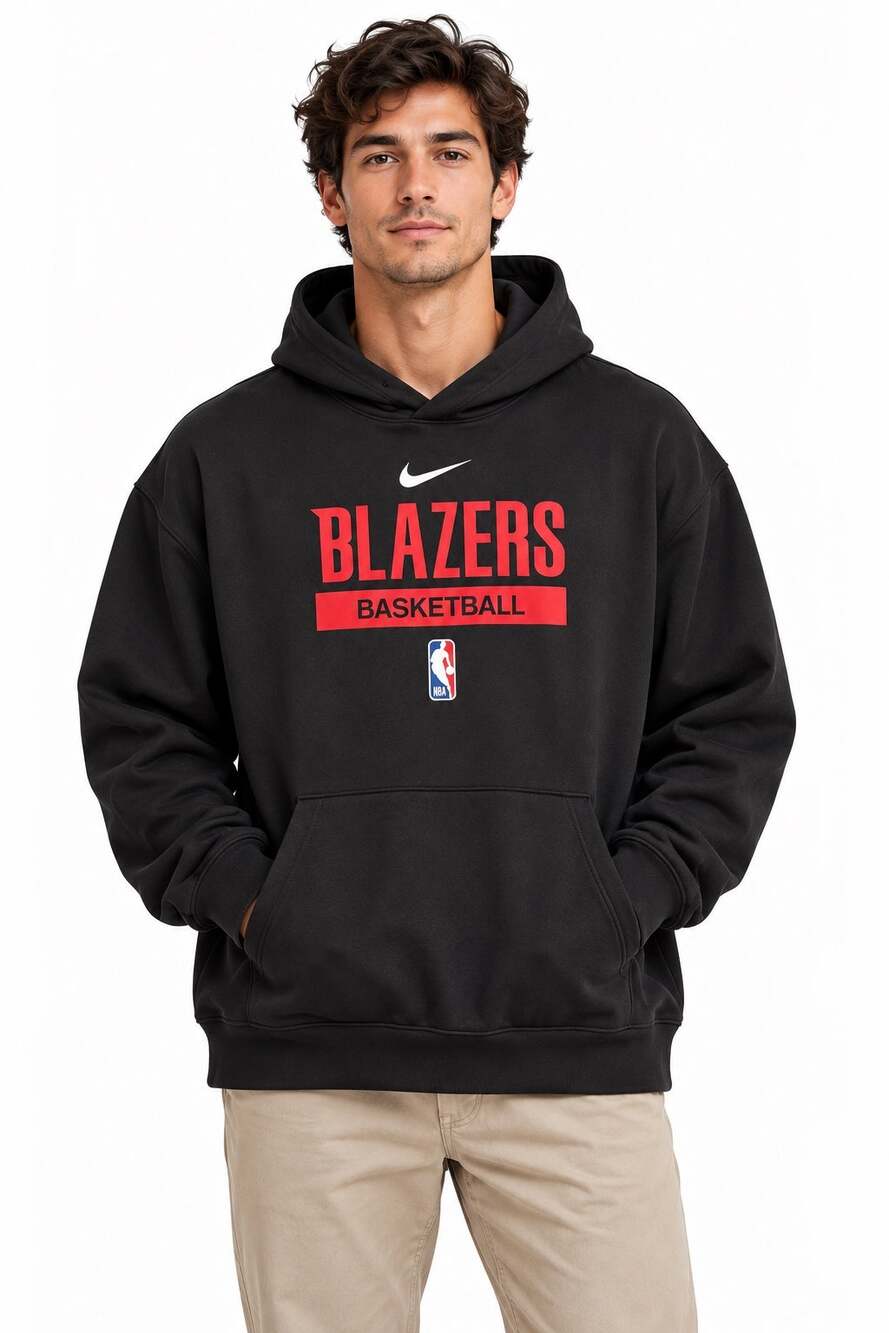 Nike Portland Trail Blazers Dri-FIT Hoodie Mens Black NBA Basketball Pullover
